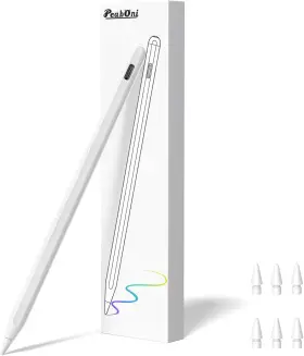 P12pro Peaboni Pencil 2nd Generation For Ipad 2018-2024 With White 6pcs Replacement Nibs