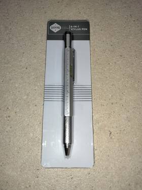 Philips 195602061846 New Dashing 6in1 Stylus Pen Ruler Level Phillips And Flat Screwdriver Black Ink