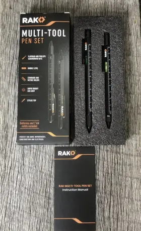 Rak Pro Tools 716350797964 Multi-tool 2pc Led Pen Set New