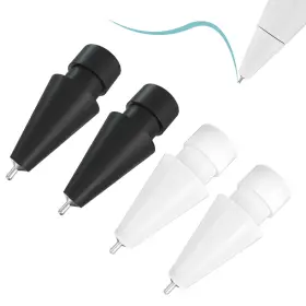 Ryusapaptsplwteblk4p Reeyear 4 Pcs Upgraded Pen Like Pencil Tips Fits For Apple 2nd Gen Ipad Pro
