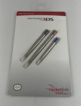 Rocketfish For Nintendo 11e20a 3ds Gaming Retractable Stylus 3 Pack