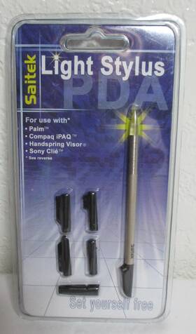 Saitek 36h150-00101 Pda Light Stylus - For Palm Compaq Ipaq Sony Clie Handspring Visor