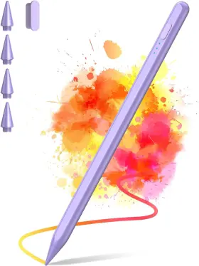 P6wp-kc Senmo Stylus Pen For Ipad 2018-2024 2x Fast Charge Pencil 2nd Generation Purple
