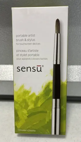 Sensu1 Sensu 728028192353 Portable Artist Brush And Stylus Chrome Nos