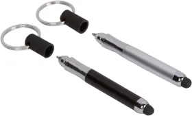 Sidelinx 711181655070 Stylus Pen Keychain 2 Pack - No Touch 2-in-1 Accessory Mini