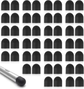 5350xigt8606 Silicone Stylus Pen Tips For Touch Screen Pens 50 Pcs 0.24 Inch Rubber Replacement Nibs Touchscreen
