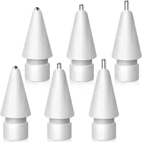 Sixfu 445051487418 Apple Pencil Tips Set Of 6 Upgraded Metal No Wear Compatible With 1st/2nd Gen