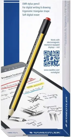 180j Staedtler 744759296856 Noris Digital Jumbo 22. Emr Stylus Pencil Soft Eraser