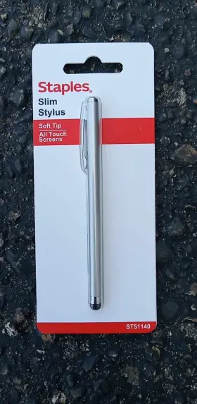 St51140-us Staples 51140-us New Universal Slim Stylus Silver All Touch Screens Case Of 42