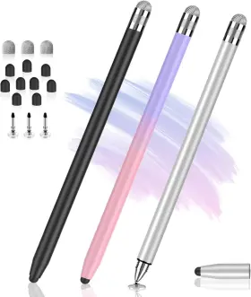 Styluslink 445017334374 Stylus Pens For Touch Screens 3-in-1 Universal Pencil Ipa