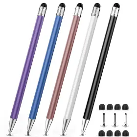 Styluslink 607605411578 5 Pcs Stylus Pens For Touchscreens 2-in-1 High Sensitivity And Precisi