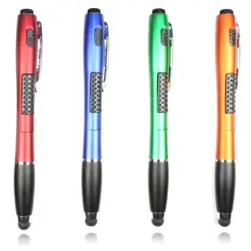 Superpenz 751663049126 Stylus 4 Pcs 3-in-1 Universal Touch Screen Ballpoint Pen Led Fl