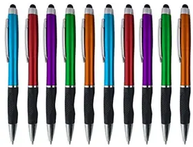Sy-21m-blue Sypen 2-1 Twist Action Stylish Metallic Capacitive Stylus With Comfort Grip Ball Po