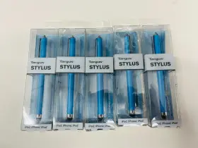 Amm02tbca Targus Lot Of 5 - New Stylus For Tablets Blue Nos