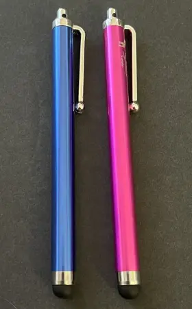 The Friendly Swede 313055178120 Stylus Pens Pink Blue Micro-knit Fiber Tip Capacitive Lot 2x