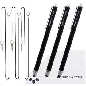 The Friendly Swede 700220248861 High Precision Stylus Pens For Touch Screens - 3pcs 5.5 Inch Pen Ipad