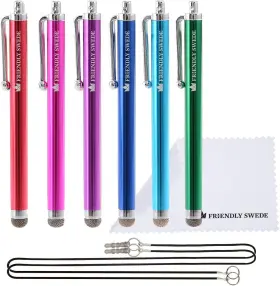 Variation-2 The Friendly Swede Micro-knit Stylus Pen For Touchscreen 6-pack Hybrid Fiber