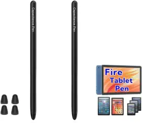 Thexxa 764956964556 Stylus Pen For Fire Hd 7/7plus/8/8plus Kids 10 Max 11 Tablet 2pcs Blac