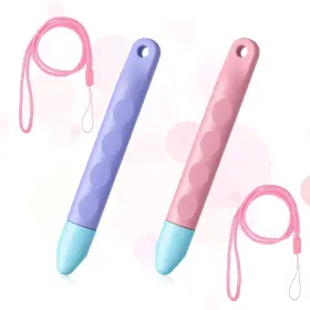 4957ntht2082 Tucnoeu Kid-friendly Stylus Pens For Touch Screens With Tethers - Pink Light Purple