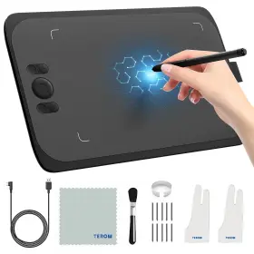8192 Ugee 344483895106 Drawing Tablet M808 10x6 Inch Levels Pressure Battery-free Stylus