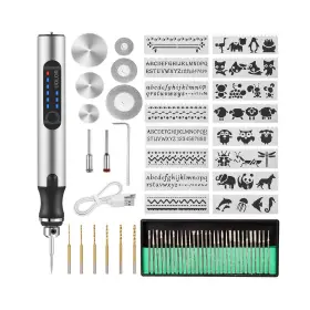 Uh062 Uolor Us Usb Rechargable Engraving Pen With 42 Bits Mini Electric Diy Engra... Fast Ship Uh062 Uolor Us Usb Rechargable Engraving Pen With 42 Bits Mini Electric Diy Engra... Fast Ship