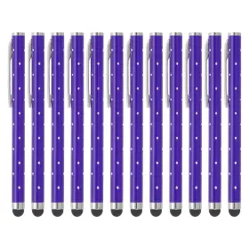 Uxcell 699867180866 12pcs Bling Crystal Stylus Pens For Touch Screens Purple