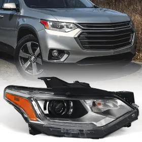 V18-21-traverse-ddhid-r Vlincar Xenon Headlights Assembley Compatible With Chevy Traverse 2018 2019 2020 2021
