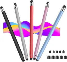 Stylus1003 Vuhwdak Stylus Pens For Touch Screens 5 Pack 10 Black/silver/red/purple/blue