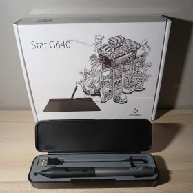 Cs-600 Wacom Cs600p Cs600 Intuos Stylus Pen With Case And Usb Cable Star G640 Drawing Pad