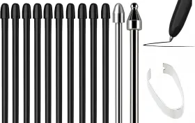4351657373 Wirelessfinest Soft Metal Nibs Tips Replacement For Samsung Galaxy Tab S10 Ultra Spen Black