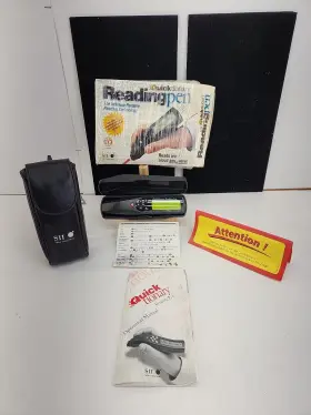 361-02201 Wizcom Quicktionary Reading Pen Sii Vintage 1998 Original Box Manual Case