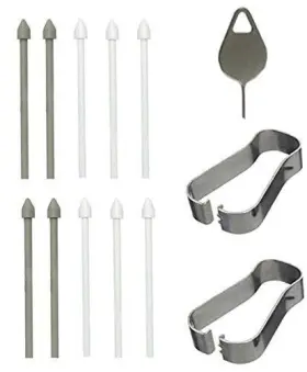 Xbc 742556558948 2 Packs Tips/nibs Replacement With Removal Tweezer For Samsung Galaxy Tab S6/