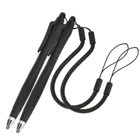 16805881195922 Xiaokeis 2 Pcs Portable Spring Rope Stylus Pen Scratch Free Size Black