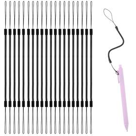 Xinjoduz 4891gpmq8721 Xindojuz 20 Pcs Pen Leash For Clipboard 7.8 Inch Anti-lose Elastic Tether Black