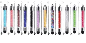 Xrong 760960753599 12 Pack Colors Crystal Capacitive Mini Stylus Universal Touch Screen Pen For