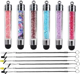 Xr01 Xrong 6 Pack Colors Crystal Capacitive Mini Stylus Universal Touch Screen Pen Fo