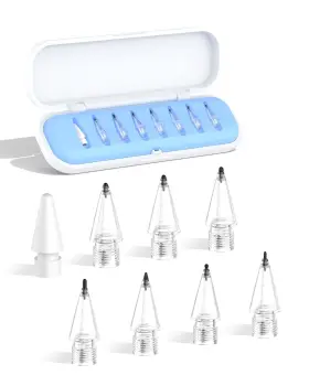 Yf035 Xyofun 8-pack Carbon Fiber Replacement Tips For Apple Pencil Pro/2nd/1st Gen/usb-c