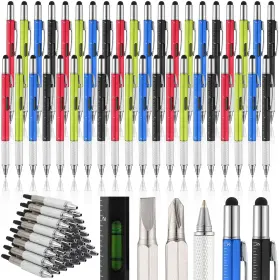 Qeq-yeaqee-4591 Yeaqee 40 Pcs Multi Tool Pen Gifts For Christmas 6 In 1 Screwdriver Bulk