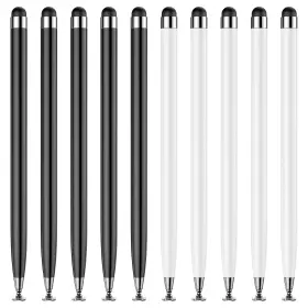 6a108e26f7a4c4ad8047a391 Yitiaoxiaoyu 10 Pcs Stylus Pen For Touchscreen Lightweight 2 In 1 Dual Tip Design Drawing
