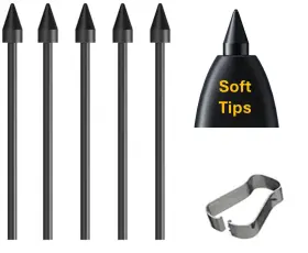 Yjsk 711271793699 5pack Soft Tips Oem Tab S9 Fe Pen Nibs Replacement For Samsung Galaxy