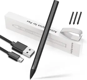 Yorunohoshi 744110661125 Stylus Pen Replacement For Microsoft Surface Laptops Pro 11/10/9/x/8/7 Black