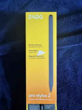 109911372 Zagg - Pro Stylus 2 Active Dual-tip Pencil With Wireless Charging Gray