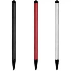 Zenarao 726899919093 3pcs Black Silver And Red Universal Phone Tablet Touch Black/silver/red