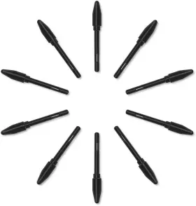 Pn04 Zoloit 789616263695 10 Pack Replacement Nibs For Huiondrawing Tablet Pw100 Stylus Black