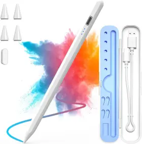 202k-3w Zxa Stylus Pen For Ipad 2018-2025 15 Mins Fast Charge Apple Pencil With Palm Re