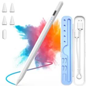 Zxa 612368014379 Stylus Pen For Ipad 2018-2024 15 Mins Fast Charge Apple Pencil With Stora