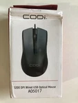 Codi A05017-1200 Dpi Wired Usb Optical Mouse New. Price: $8.99.