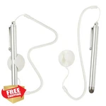 Patikil 2 Pcs Capacitive Pen Stylus With Spring Rope Dock Silver Tone New. Price: $30.99.