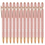 Shibashan Ballpoint Pens With Stylus Tips 12 Pcs Rose Gold Solid New. Price: $14.49.