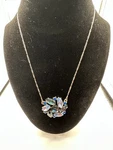 Express Dimensional Floral Burst Necklace Pre-owned. Price: $10.40.